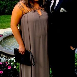 Bcbg - green/gray maxi dress